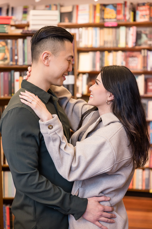 couple in a bookstore