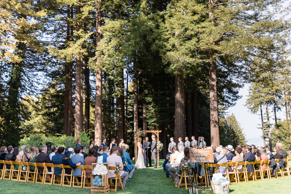 The Mountain Terrace wedding ceremony