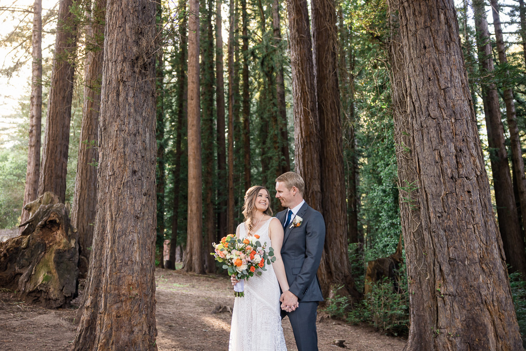 San Francisco Bay Area forest wedding photos