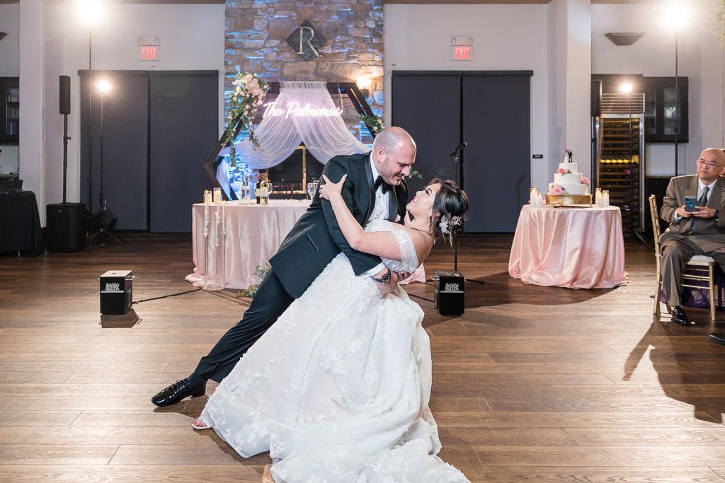 a dip during the first dance
