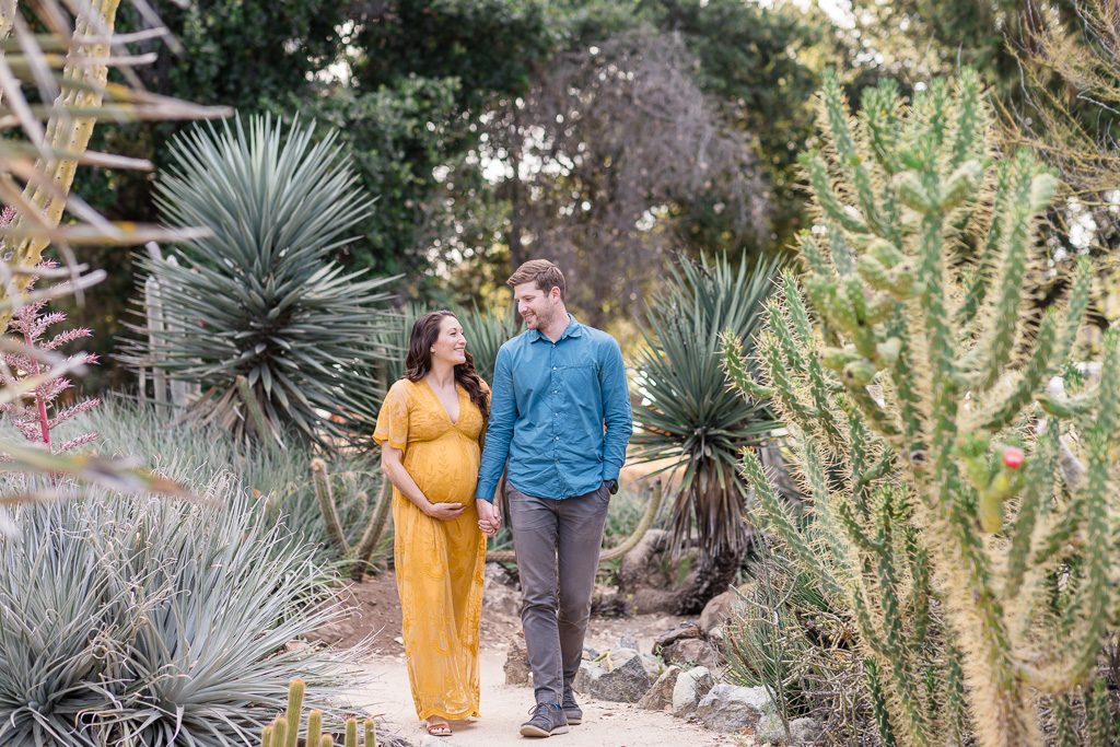 Arizona Cactus Garden maternity photos