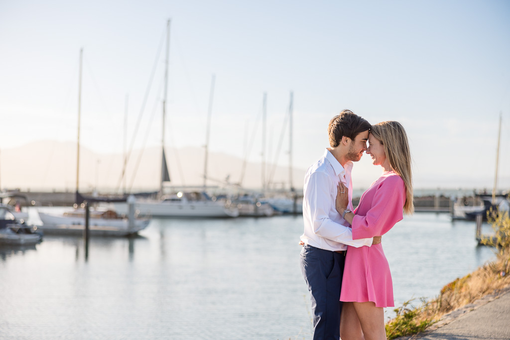 engagement photos at St. Francis Yacht Club