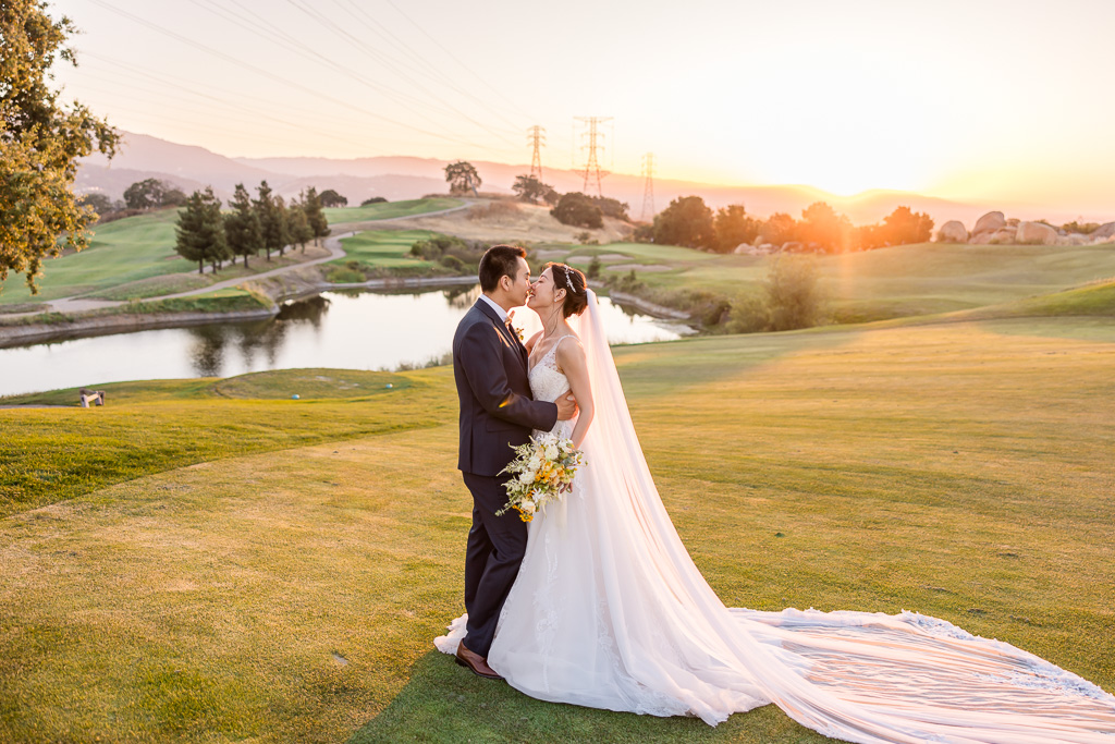 San Jose Boulder Ridge wedding sunset photos