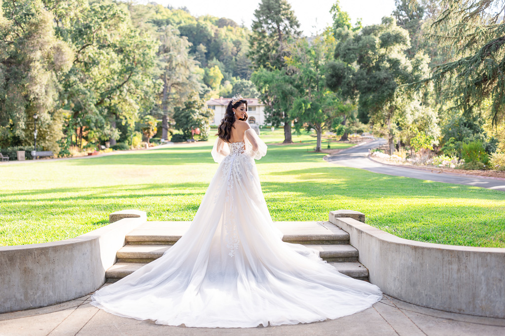 bridal solo at the great lawn at Montalvo