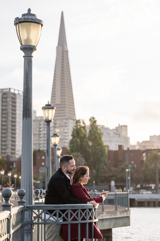 engagement photos on Pier 7