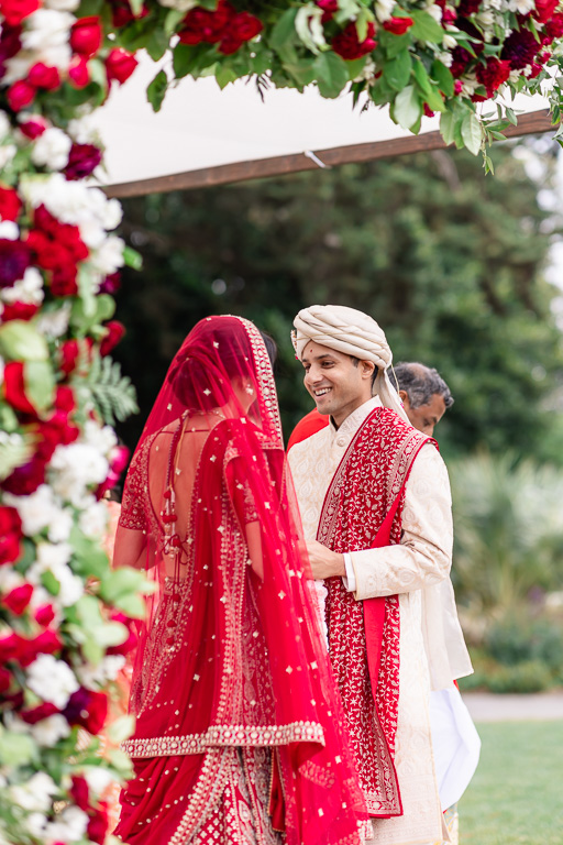 Indian couple during ceremony