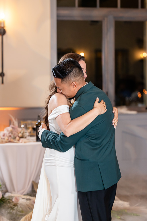 emotional moment during first dance