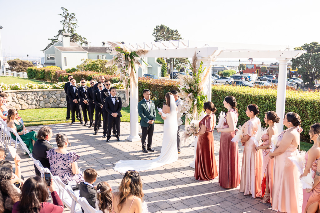 Oceano Hotel wedding ceremony in Half Moon Bay