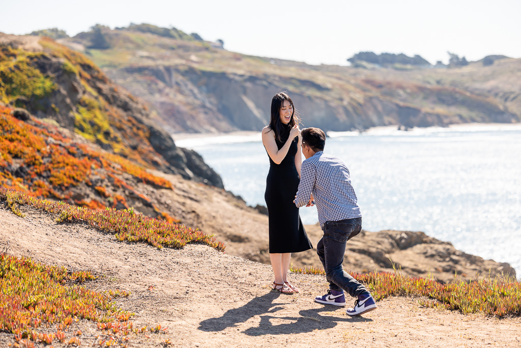 getting ready to propose up on cliffside