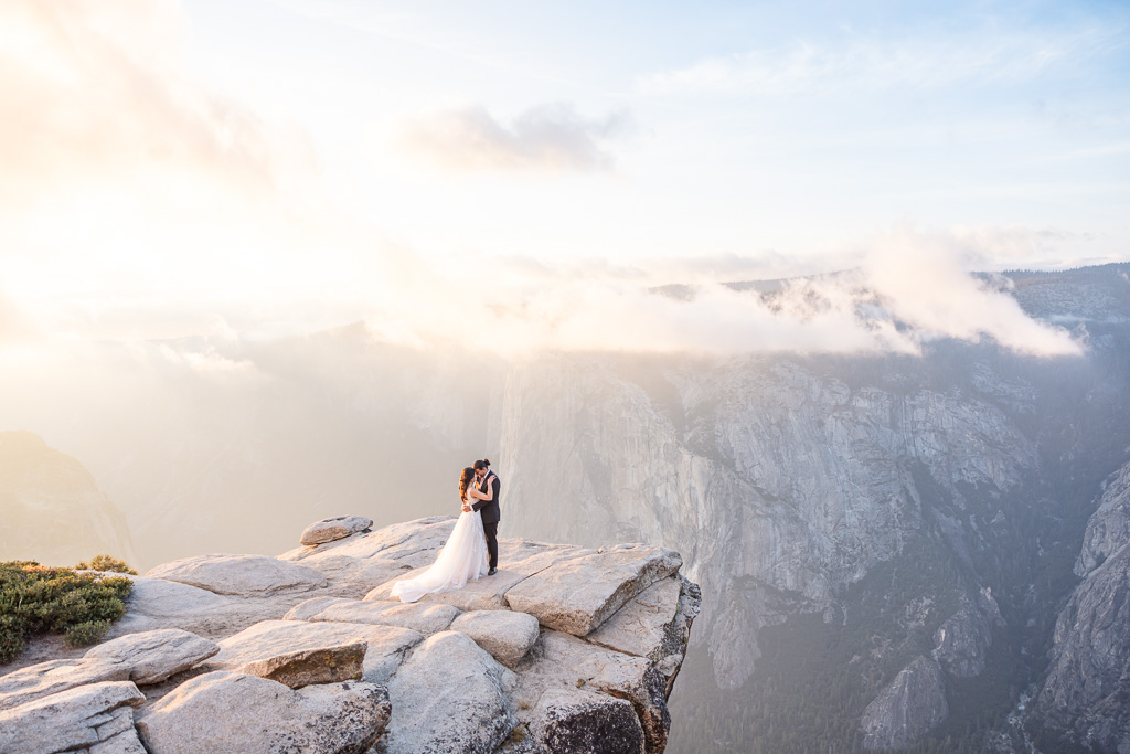 Yosemite Taft Point adventure elopement wedding portrait
