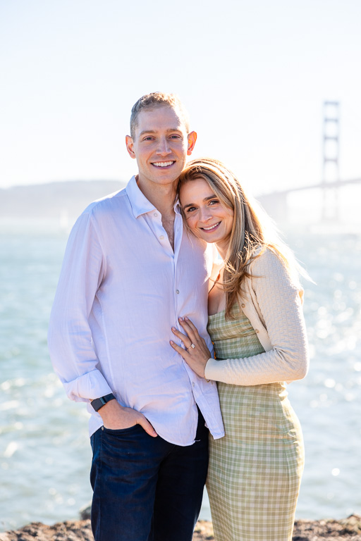 engagement photos on the SF Bay