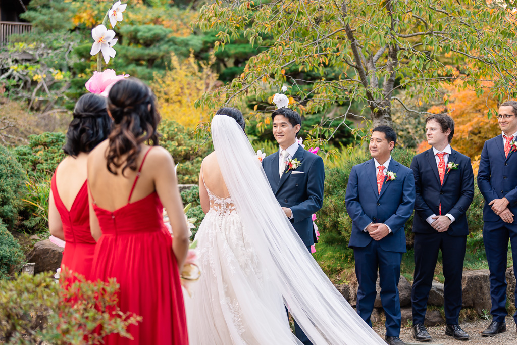side angle of wedding ceremony