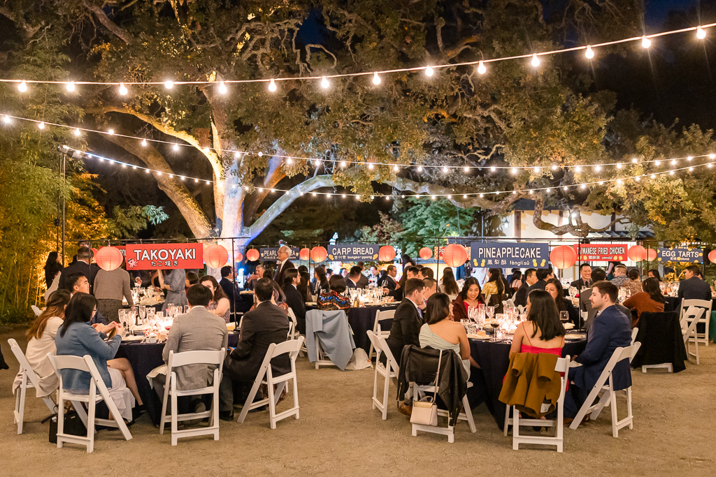 night market themed wedding reception with a cozy and warm vibe