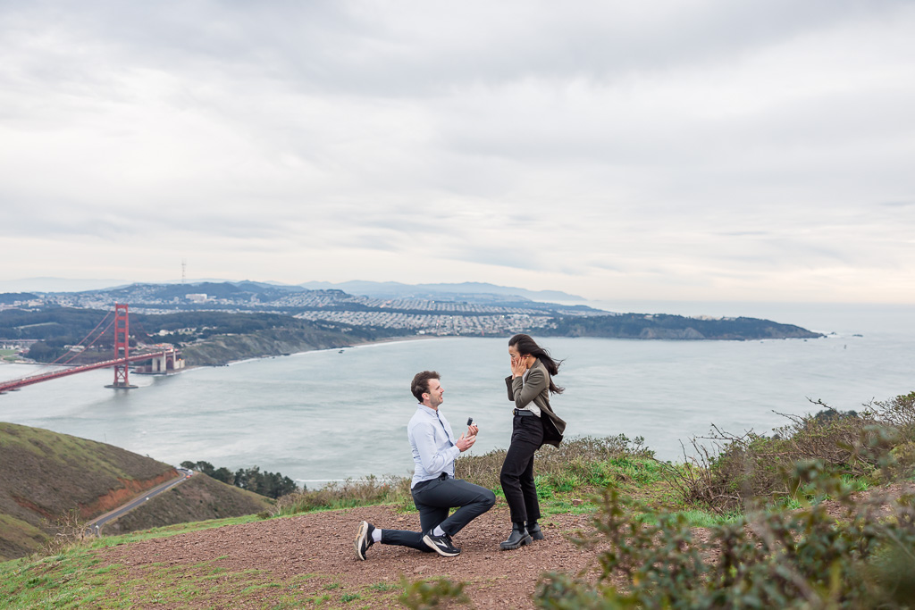 San Francisco hilltop surprise proposal