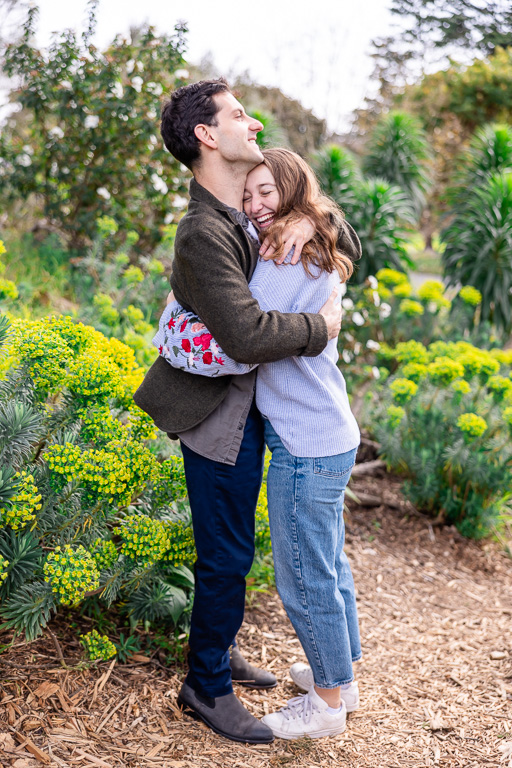 SF Botanical Garden engagement photos