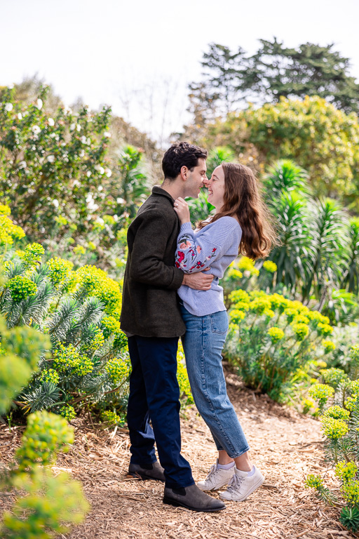 San Francisco Botanical Gardens engagement photos