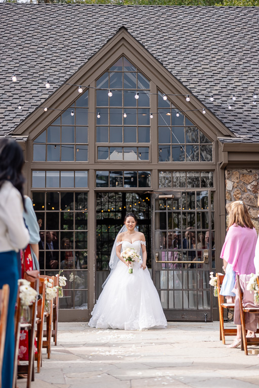 bride walking down the aisle