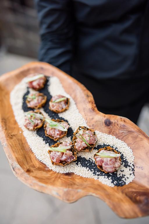 Hors d'oeuvre at wedding