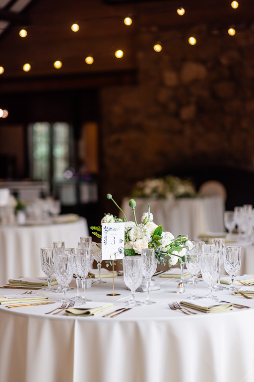 The Brazilian Room reception tables