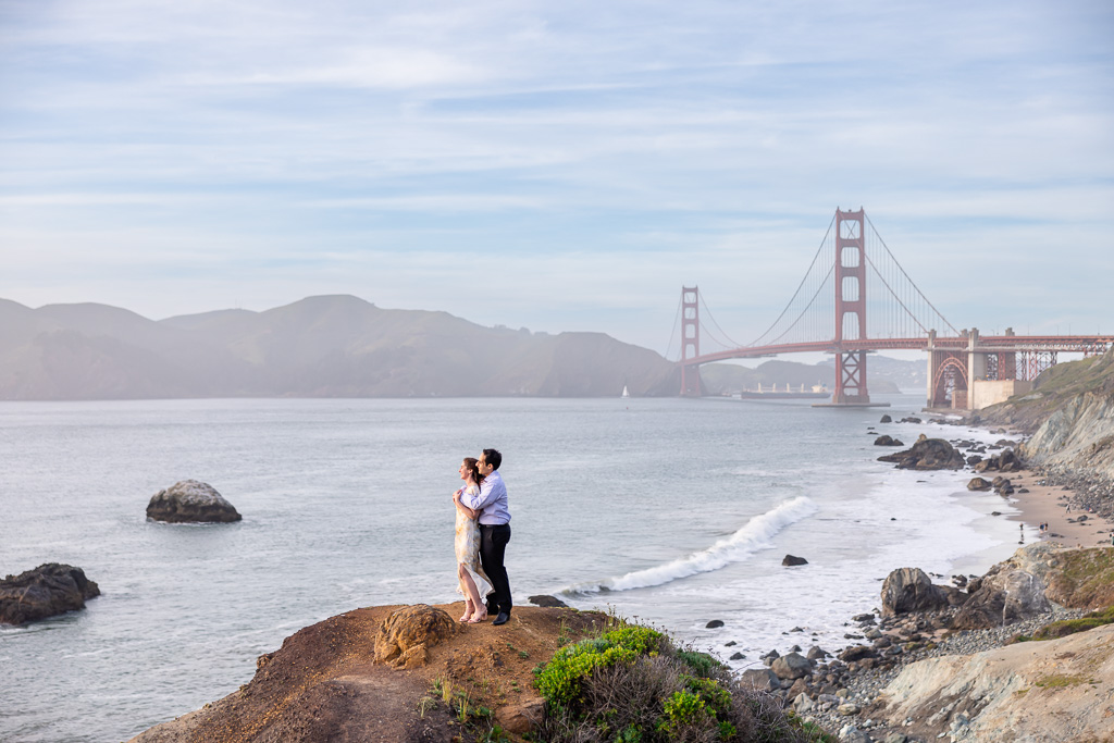 Batteries to Bluffs Trail epic engagement photo