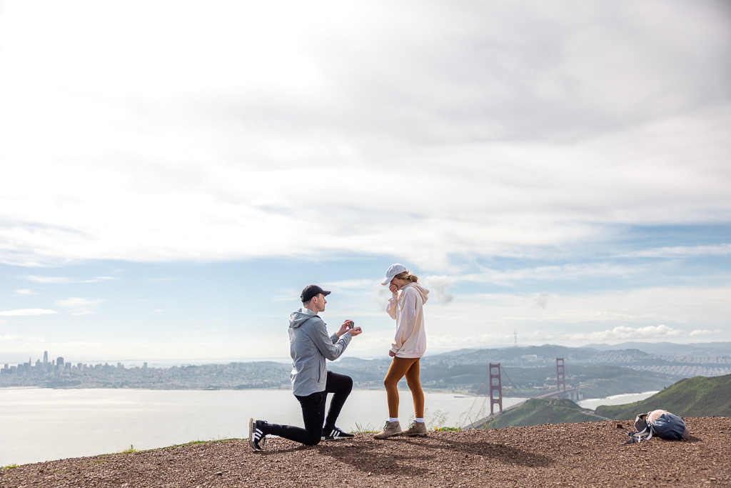 Engagement Hill surprise proposal in Marin County