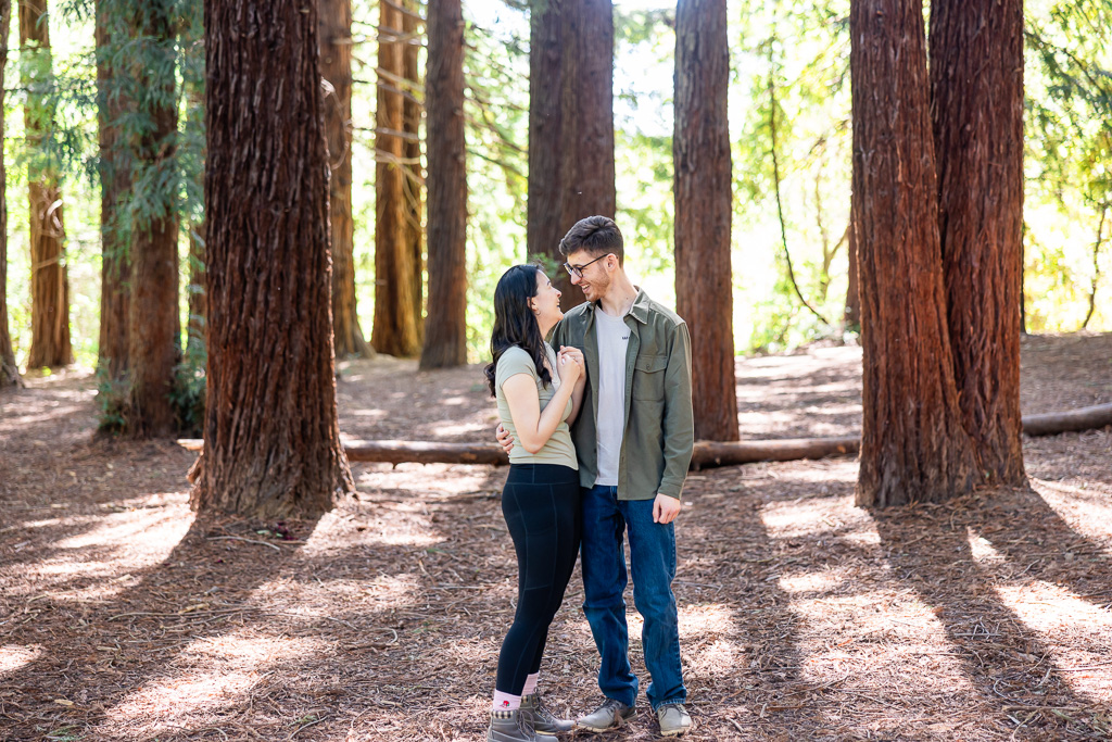 cute photo of couple in a forest
