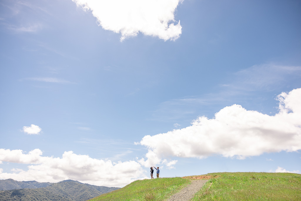 Sierra Azul Open Space Preserve with stunning blue skies