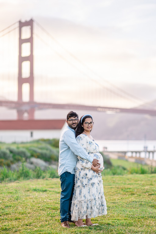 Golden Gate Bridge maternity photos