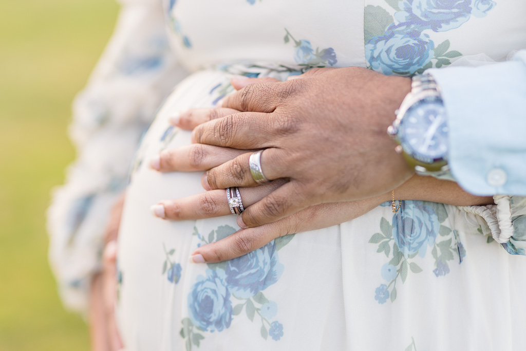 maternity shot close-up of belly