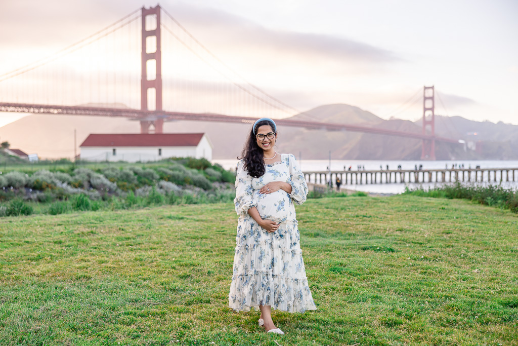 Crissy Field picnic area maternity shoot