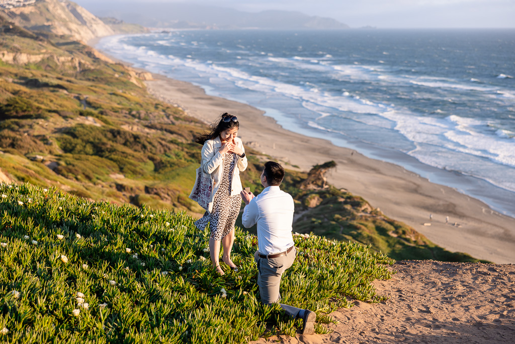 Fort Funston ocean bluff surprise proposal