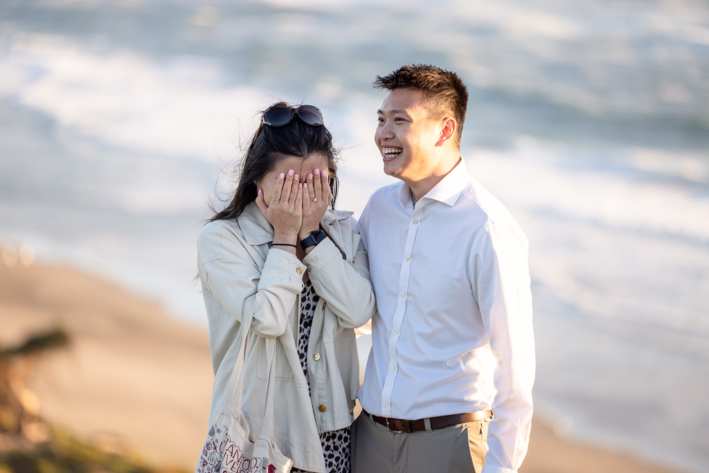 cute reaction to proposal