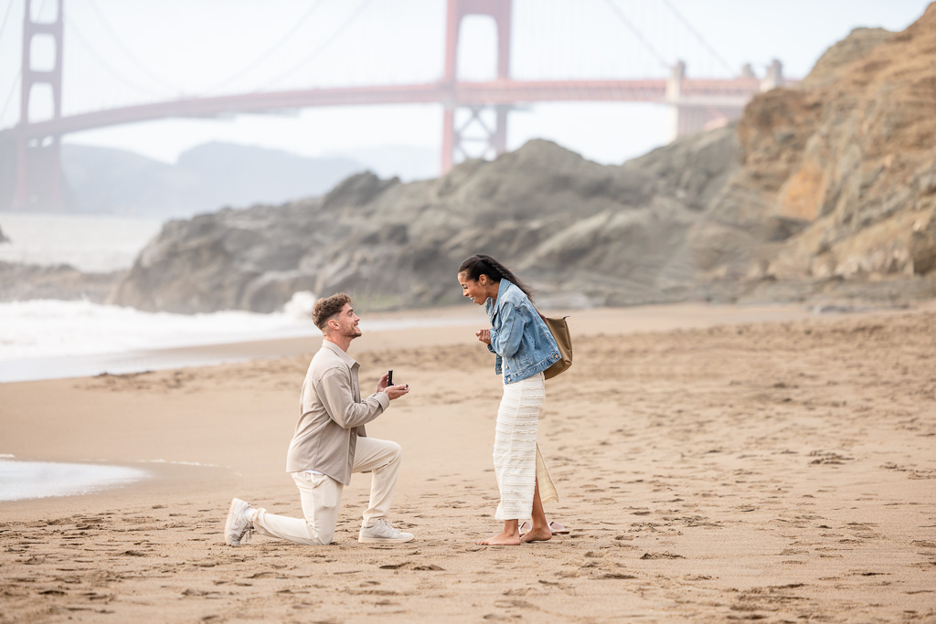 Baker Beach surprise proposal