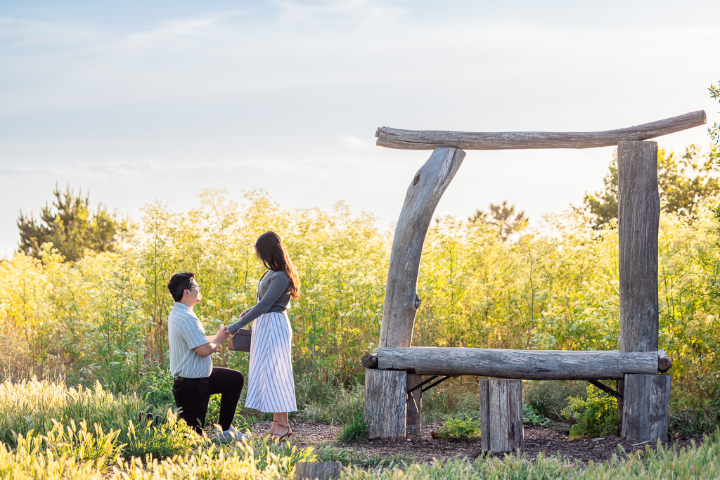 Grizzly Peak sunset surprise proposal