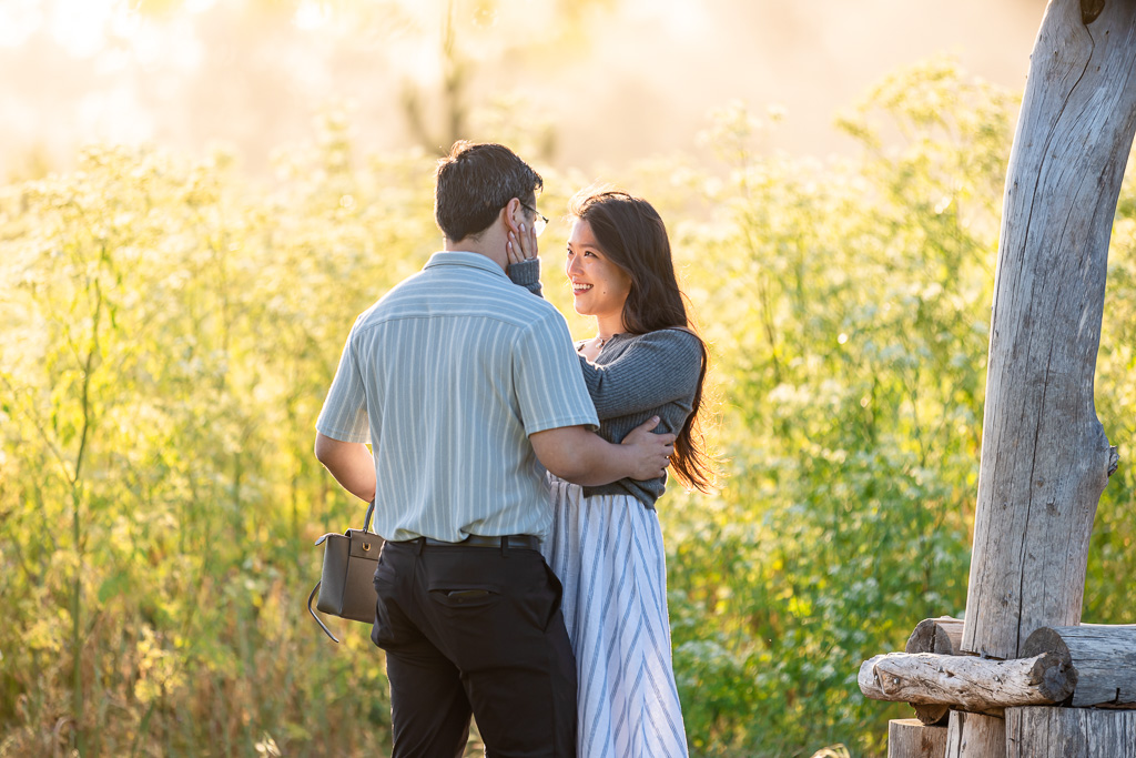 intimate outdoor portrait