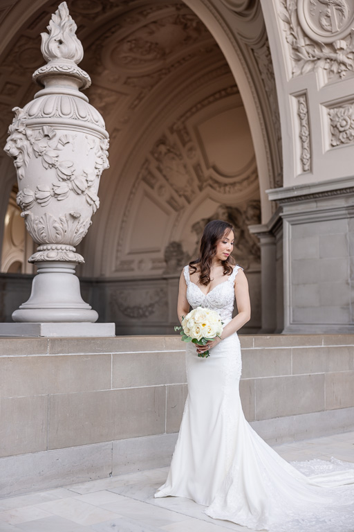 SF City Hall bridal solo photo