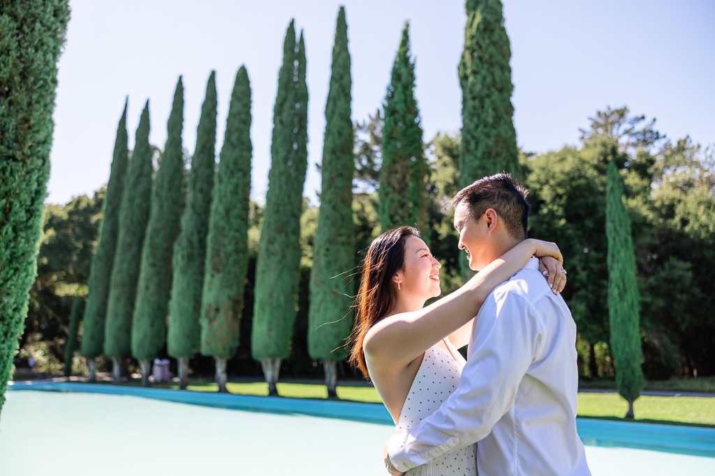 Pulgas Water Temple engagement photos