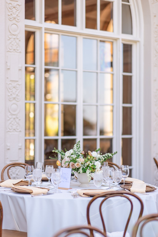 bride & groom sweetheart table