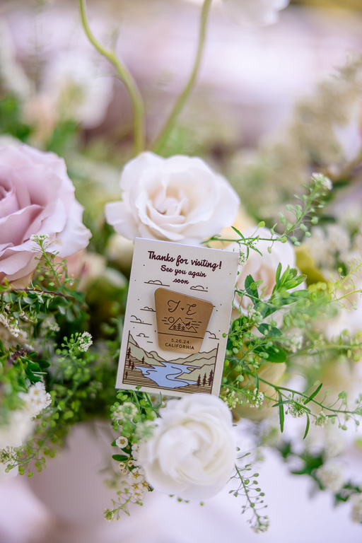 unique location-themed reception table centerpiece