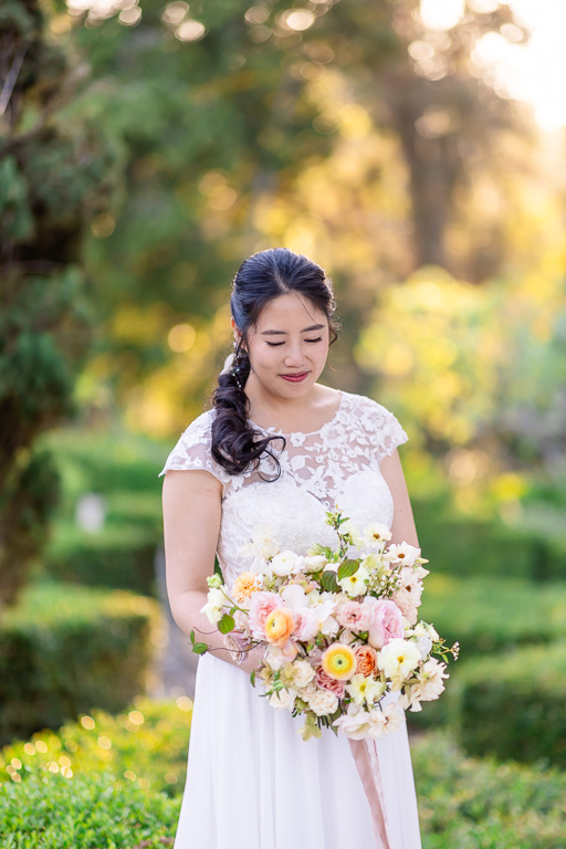 bride solo at Villa Montalvo