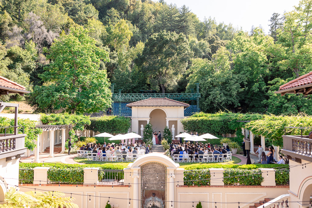 Montalvo Arts Center Oval Garden wedding ceremony