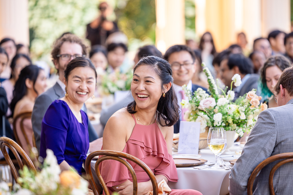 guests enjoying toasts