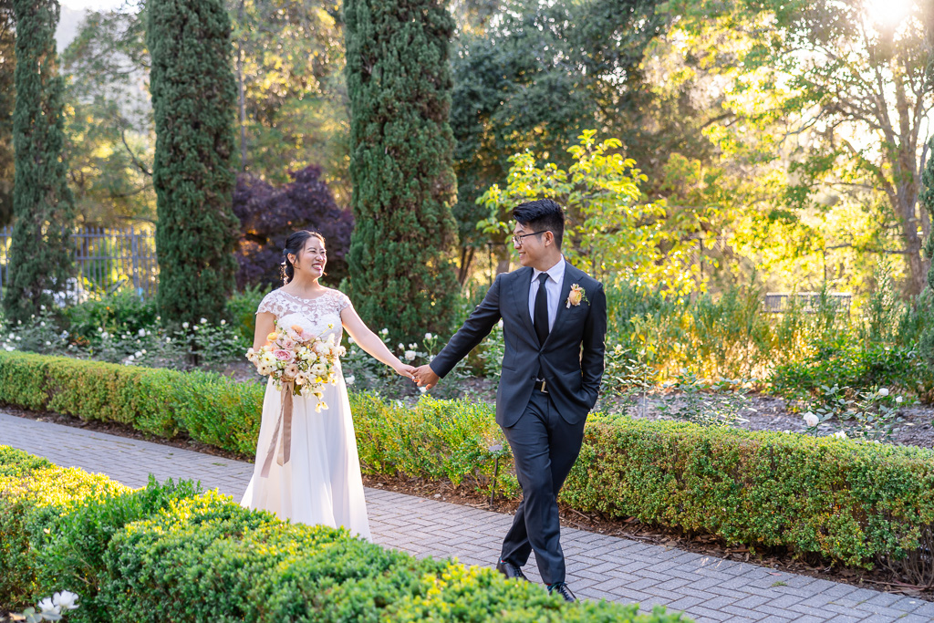 sunset photos at the Italianate Garden