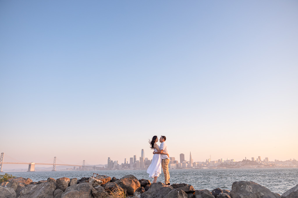 SF Treasure Island engagement photos