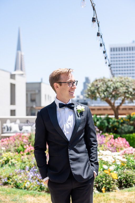 groom solo portrait