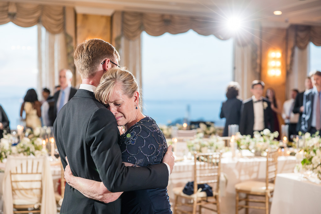 touching and tearful mother/son dance