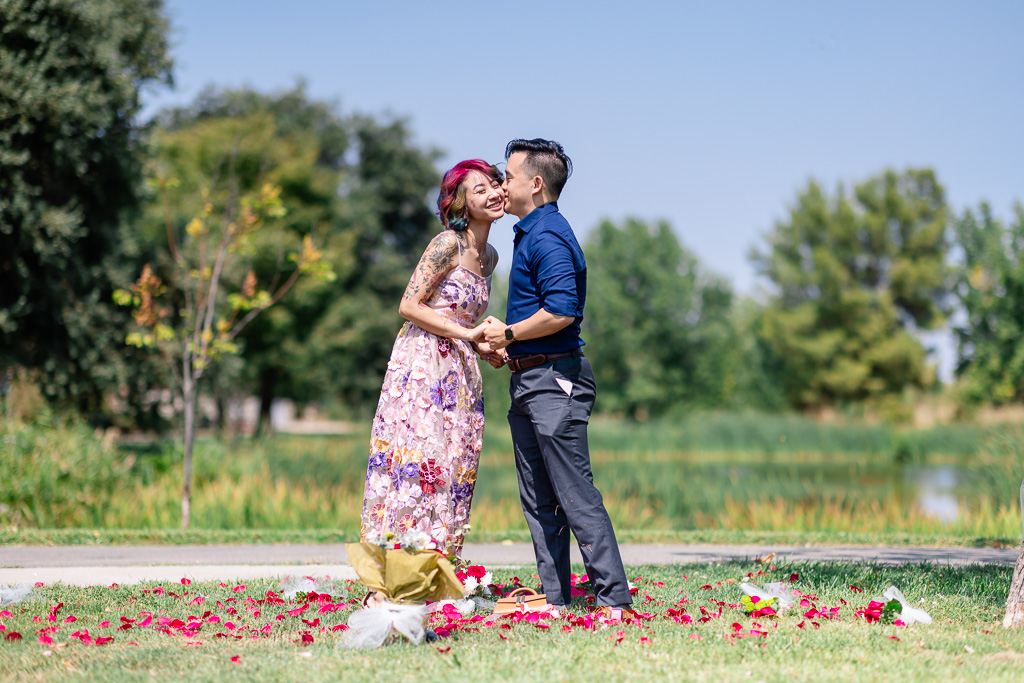 cute kiss on the cheek