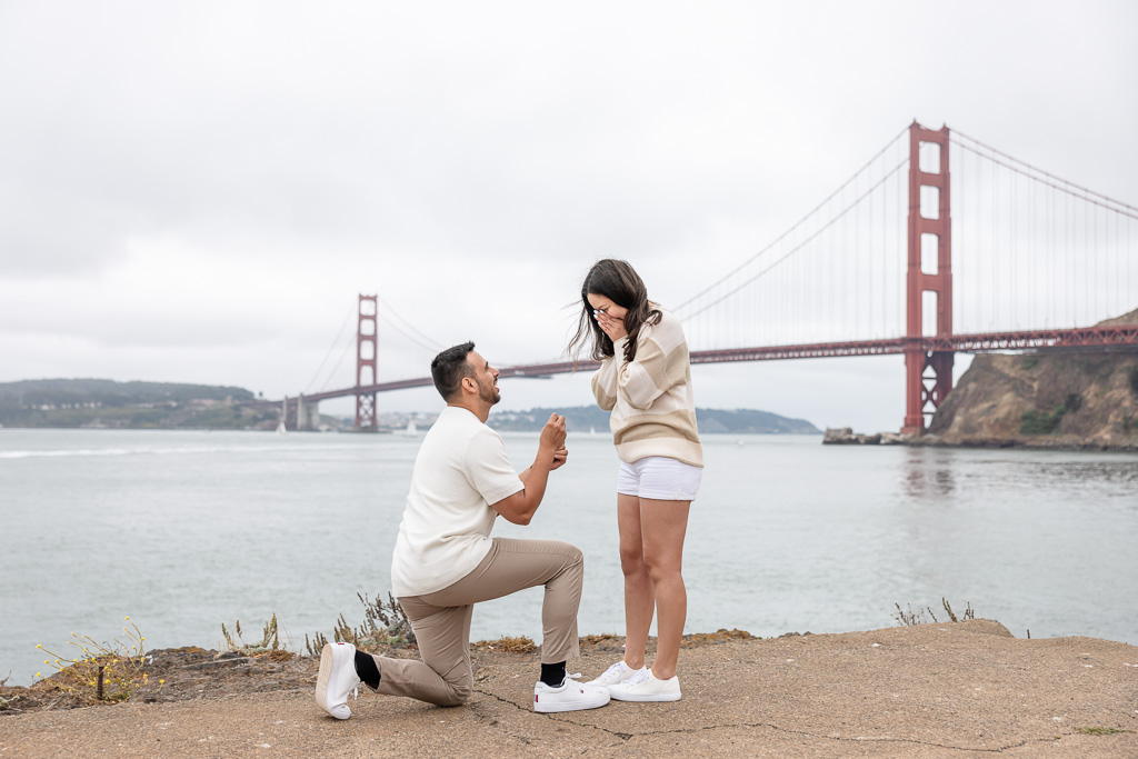 secluded Golden Gate Bridge viewpoint surprise proposal