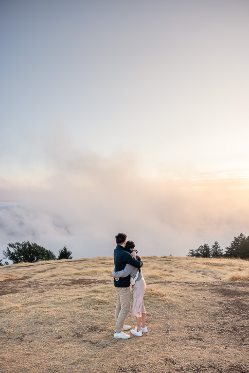 admiring the sunset together