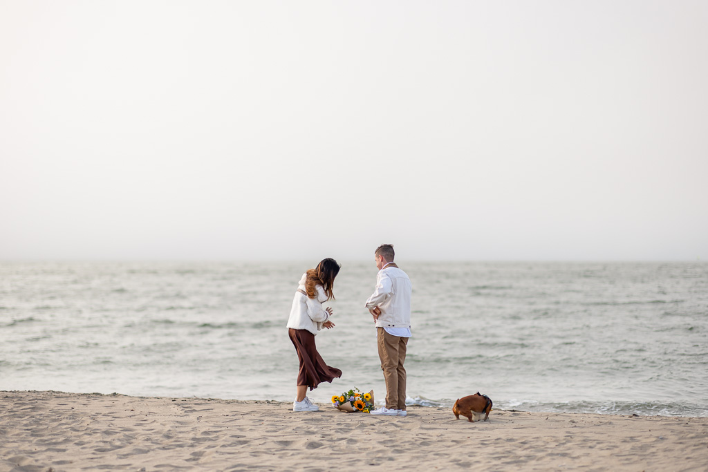 proposal decor on the beach